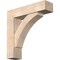 Ekena Millwork Thorton Block Smooth Bracket w/ Offset Brace, Douglas Fir, 7 1/2"W x 30"D x 30"H BKT0806X30X30THR05SDF - alternate 1